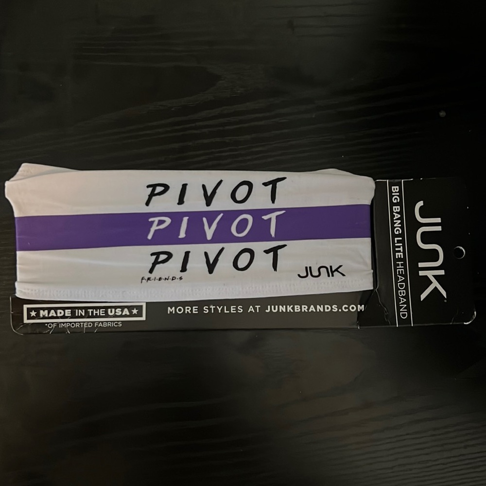 FRIENDS Headband from JunkBrand. PIVOT PIVOT PIVOT